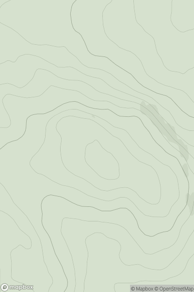 Thumbnail image for Creag Mhor [Mull and Nearby Islands] showing contour plot for surrounding peak